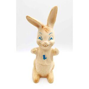VTG Ashland Rubber Prod Bunny Rabbit Vinyl Rubber Squeak Toy Figure 1960's WORKS